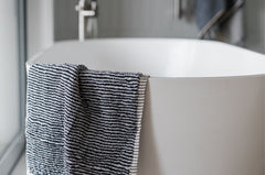 Milan Stripe Organic Bath Mat