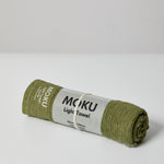 cotton sports towel in olive green – Ottoloom Moku