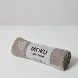 cotton sports towel in grey – Ottoloom Moku sports towel