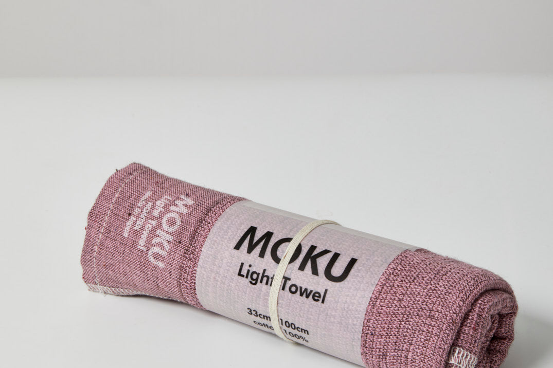 cotton sports towel in pink – Ottoloom Moku