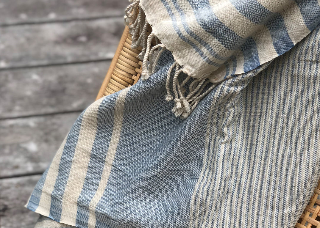 Mykonos Blue Turkish Towel - Options Available