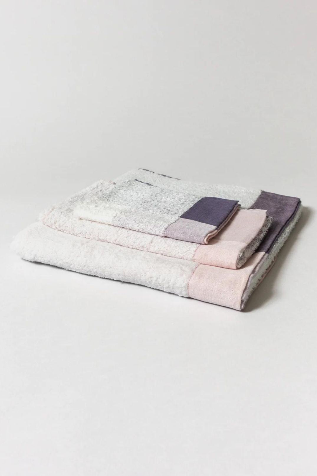 Grey and pink online hand towels